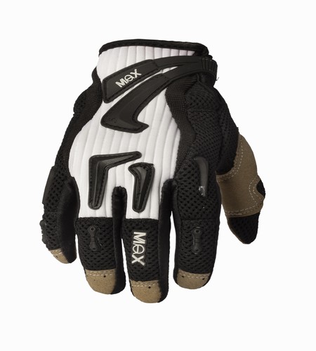 GUANTES MOTOCROSS MAX TCV32 (NEGRO) TALLE XL [MTCV32N/XL]